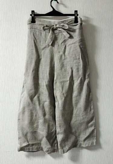 イチ ichiAntiquités Cotton Sarrouel Pants Unused 2023 Ichi Antiquites Linen Striped Sarouel Pants