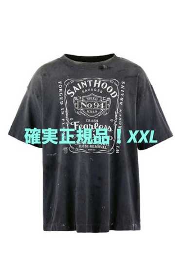 【SAINT MXXXXXX】 コットンジャージー Tシャツ SAINT MXXXXXX コットンジャージー Tシャツ プリント入り