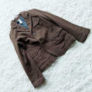 ジャケット・アウター MARGARET HOWELL / linen tailored jacket Margaret Howell Boxy Blazer Compact Linen Twill Dark Brown