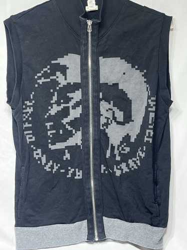 Mens diesel black zip - Gem