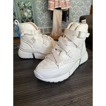 b0182 Chloe Sonnie ハイトップ 24cm ホワイト Chloé Kick ハイトップ スニーカー の茶色 | Chloé JP