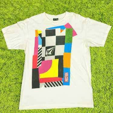 90s VOLCOM ボルコム アートTシャツ L相当 USA 90s VOLCOM ボルコム アートTシャツ L相当 USA