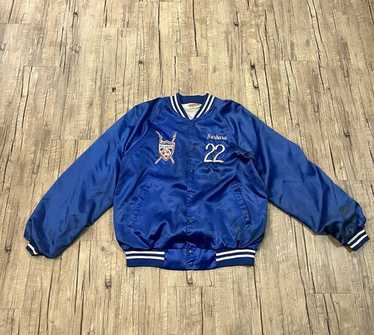 vintage スポーツジャケット　HART WELL made in usa Vintage 1990s Hartwell Sports Leasco Satin Bomber Jacket