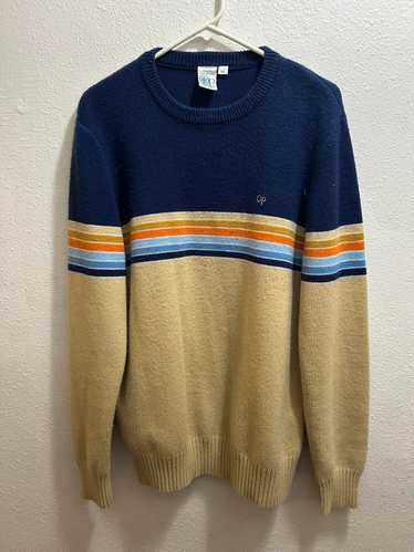 デザイン◎ 90's ocean pacific open collar Vintage 90's OP Ocean Pacific Surfing Red Sweatshirt Medium