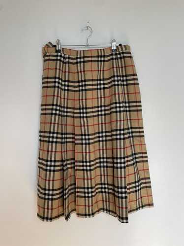 BURBERRY CHECK MIDI SKIRT ミディスカート Vintage Burberry Midi Check Skirt — Check It Vintage