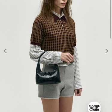 [MARGE SHERWOOD] HOBO SHOULDER ☆送料込☆ Marge Sherwood Hobo shoulder bag glossy black crinkle | Pipe