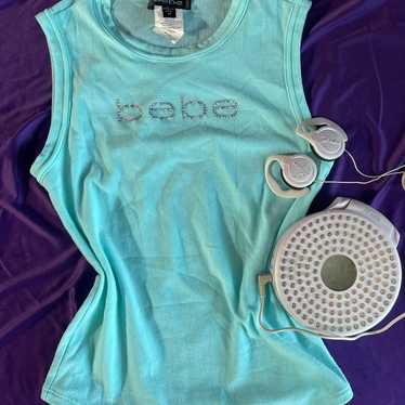 Bebe blue tank top - Gem