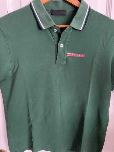 一点限り❣️PRADA モスグリーン ポロシャツ Mサイズ Prada polo men shirt - Gem