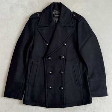 BURBERRY BLACK LABEL ネイビー ピーコート L BURBERRY BLACK LABEL ピーコート ジャケット チェック