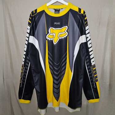 90’s FOX RACING レーシングシャツ モトクロスシャツ　XXL 90s FOX RACING YAMAHAヤマハ コットン モトクロス レーシング