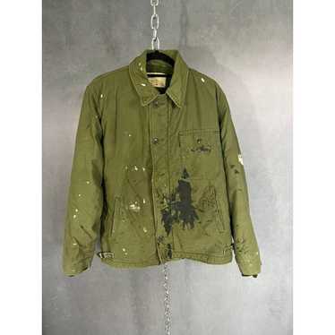 ジャケット・アウター ALPHA INDUSTRIES military deck jackets Alpha Industries 1940's N1 Deck Jacket Mens L Military Navy