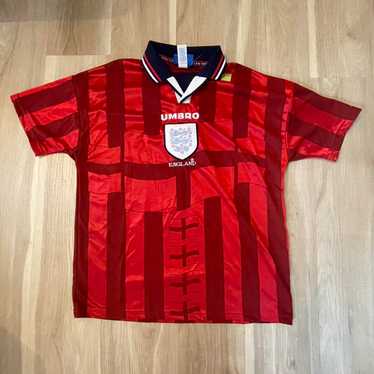 【USED】 UMBRO ENGLAND Soccer Shirt ENGLAND 1998 1999 HOME FOOTBALL SHIRT SOCCER JERSEY UMBRO sz