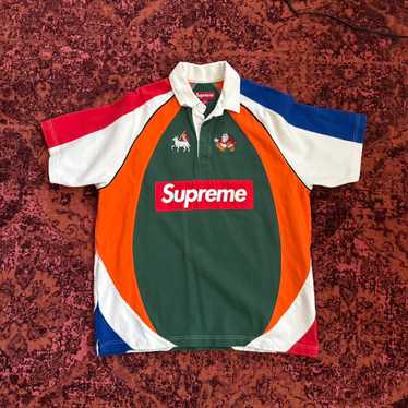 ウェア Supreme polo m rugby Supreme Long Sleeve Rugby Polo - Medium #supreme | Depop
