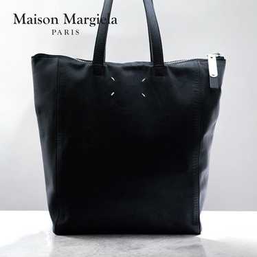 Maison Martin Margiela 黒 トートバッグ　14SS 14SS レザー トートバッグ ハンドバッグ 牛革 黒 ブラック
