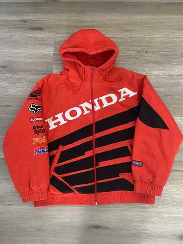 Honda Supreme Fox Racing サイクルジャージ　L Supreme Honda Fox Racing Puffy Zip Up Jacket Black Men's