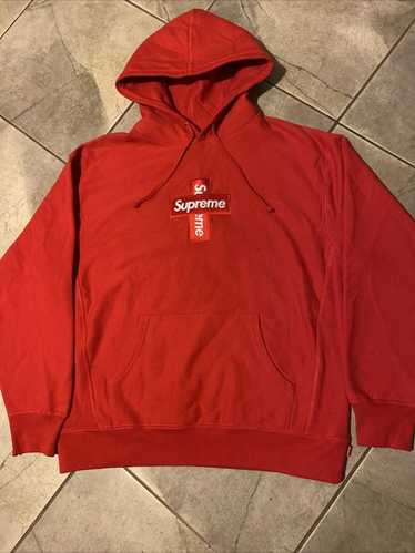 supreme hoodie red box logo medium - Gem