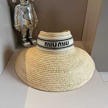 MIU MIU ロコハッチリフヒキニホトム MMP271SOOO14SJ F022X Navy Denim Baseball Cap | Miu Miu