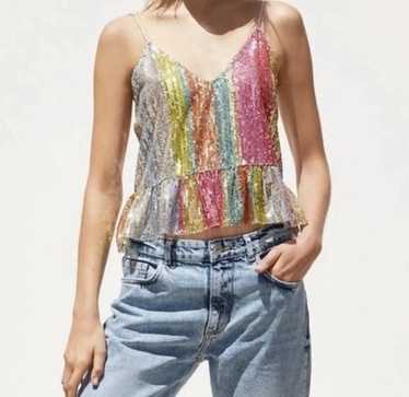 Zara Striped Tank Top - Gem