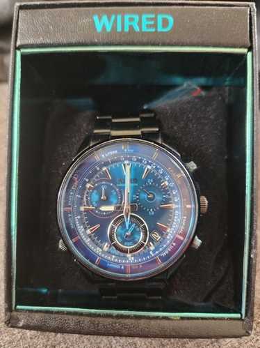 【ソーラー】SEIKO WIRED ソーラー　青　シンプル　AS32-KCH0 ソーラー】SEIKO WIRED ソーラー 青 シンプル AS32-KCH0 - メルカリ
