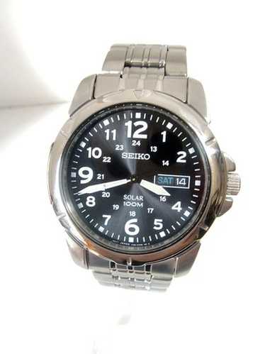 SEIKO セイコー SOLRA ソーラー V158-0AA0 腕時計 MEN' S SEIKO SOLAR V158-0AA0 GOLD TONE DAY DATE CALENDAR