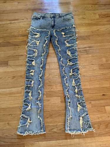 パンツ GUAPI SKY BLUE SUPER STACKED DENIM 30 Sky Blue Super Stacked Denim - Guapi Clothing