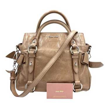 バッグ miu miu side ribbon 2way HandBag Brown Miu Miu 2way handbag ribbon tying leather shoulder bag brown