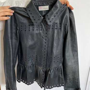 ジャケット・アウター Gianni Valentino short leather bomber Vintage valentino leather jacket - Gem