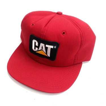 稀少 美品 80s 90s ヴィンテージ CAT USA キャタピラー キャップ 90s CAT キャタピラー 企業ロゴキャップ 刺繍ロゴ ツートーン