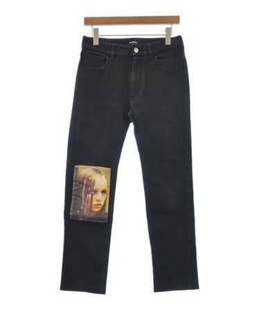 RAF SIMONS TURN UPデニムパンツ Raf Simons Black Classic Fit Turn-Up Jeans Raf Simons