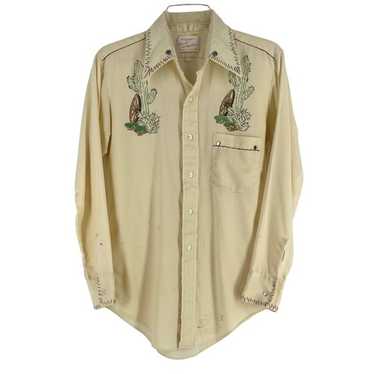 トップス 70's arrow Vintage shirt usa Sz L- Vintage 70's Network Western Wear pearl snap arrow