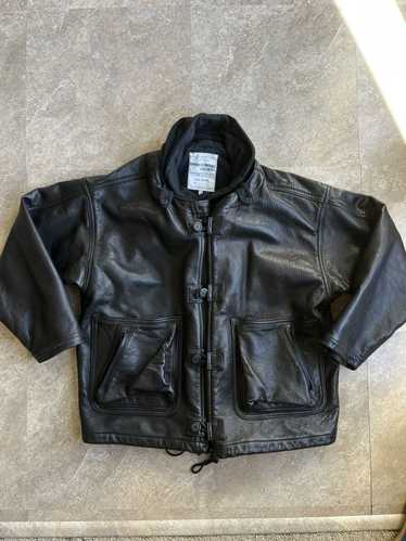 80s marithe francois girbaud デッキジャケット　黒 1980s Marithe Francois Girbaud x Compagnie des Montagnes et