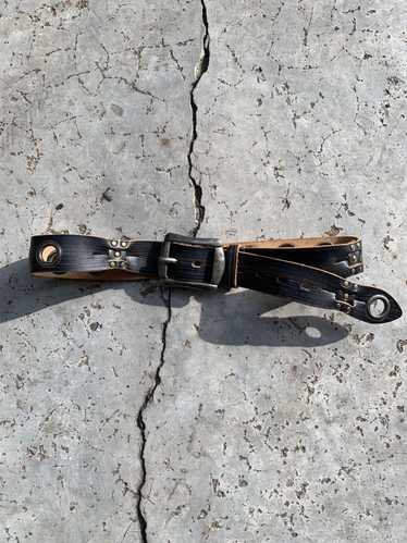 KAPITAL ベルト Kapital Oiled Leather Studded Disco Buckle Belt | COJP Gallery