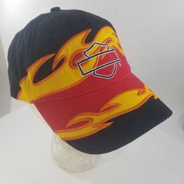 Harley davidson hat flames - Gem