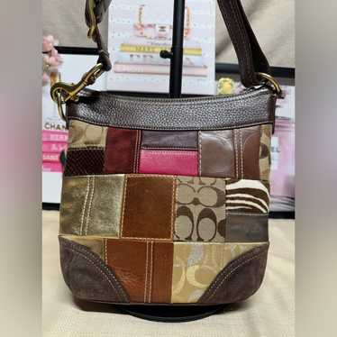 Coach signature patchwork crossbody - Gem