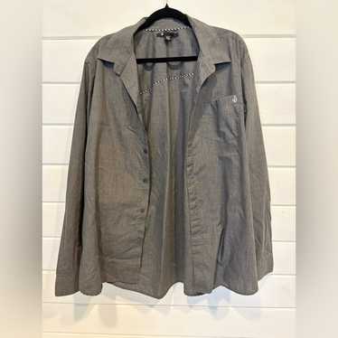 Volcom Charcoal Button-Up Shirt - image 1