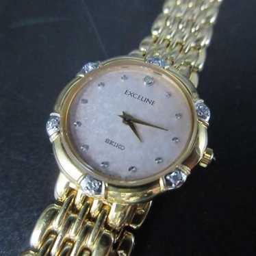 SEIKO エクセリーヌ 4N20-0640 レディース 【動作確認済み】 1円スタート】SEIKO セイコー 4N20-0640 エクセリーヌ SS