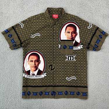 新品 Supreme Obama Shirt Lサイズ シャツ Supreme Obama Shirt Green Size M SHIPS ANYWHERE | eBay