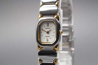 【稼働/良品】SEIKO クォーツ 4N20-0400 CREO アイボリー 稼働/良品】SEIKO クォーツ 4N20-0400 CREO アイボリー