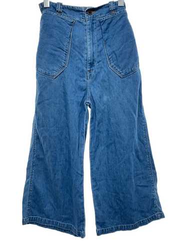 【COSYHARU】Roll-up wide washing denim COSYHARU】Roll-up wide washing denim