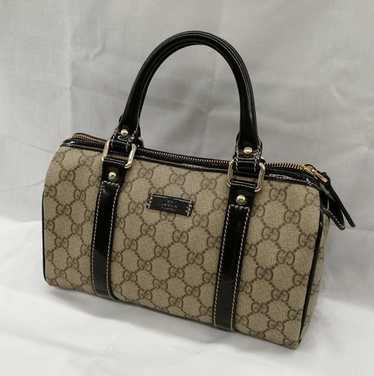 バッグ GUCCI Vintage GGPlus Mini Boston Handbag Gucci Vintage Mini Boston Bag Canvas Handbag 07010 Brown