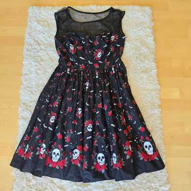 Hell Bunny 50’s 赤黒セーラーワンピース(L)used美品未使用近 hell-bunny-sweetie-50s-dress-