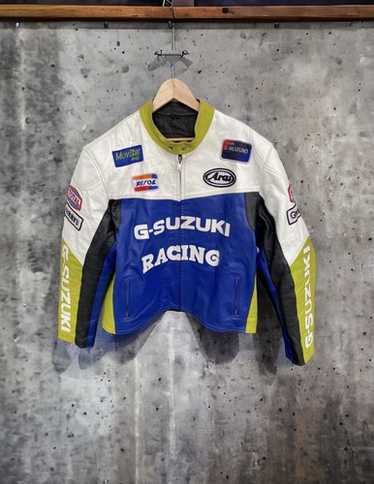 90s AKITO SUZUKI レーシングジャケット 中綿 スコットランド製 90s suzuki racing jacket - Gem
