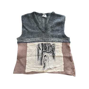トップス Miu Miu Mohair Knit Vest Miu Miu Sweater Vest in Tobacco & Rosa | FWRD