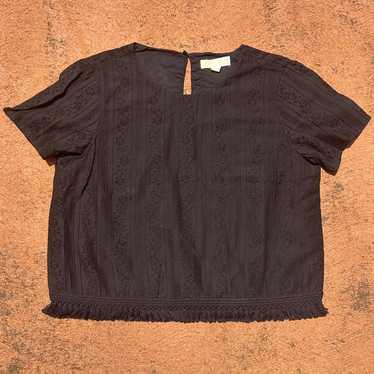 新品☆liten☆Layered Frill Blouse-BLACK レイヤードフリルブラウス / Layered frill blouse（シャツ
