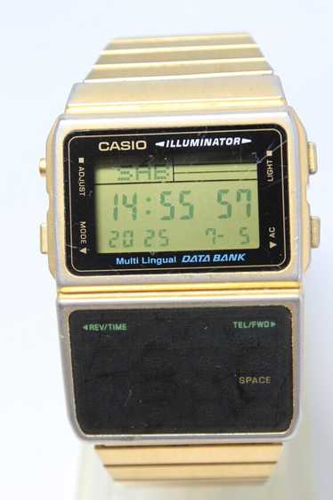 Casio DATA BANK Multi Lingual DBC-611G Gold vinta… - image 1