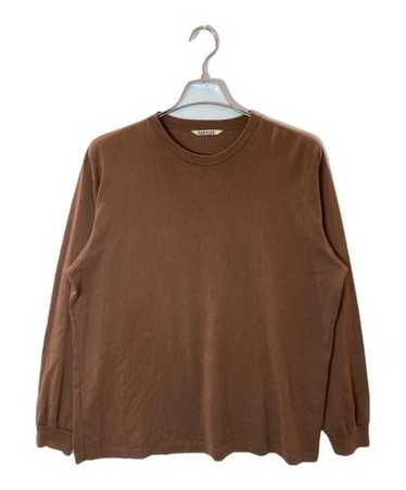 AURALEE LUSTER PLATING L/S TEE ブラウンsize1 Namu Shop - Auralee Luster Plaiting L/S Tee - Khaki Gray