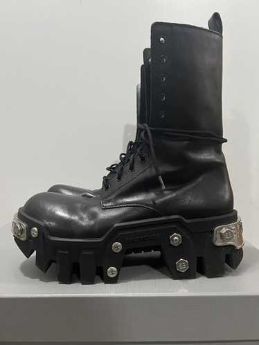 Balenciaga Bulldozer Boots 41正規品 Men's Bulldozer Lace-up Boot in Black | Balenciaga US