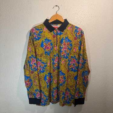 トップス supreme Paisley Polo Supreme Paisley L S Polo (FW17) - $110