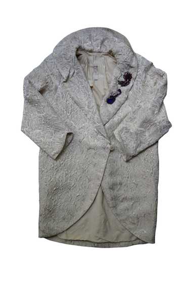 TTT_MSW Cardigan Rose Jacquard Knit M Cotton Black TT… - Gem