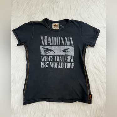 USA製 Madonna 1987年ワールドツアー Tシャツ Vtg 1987 Madonna Who's That Girl Concert T-shirt M/L 80s